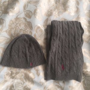 Ralph Lauren Polo Hat and Scarf Set